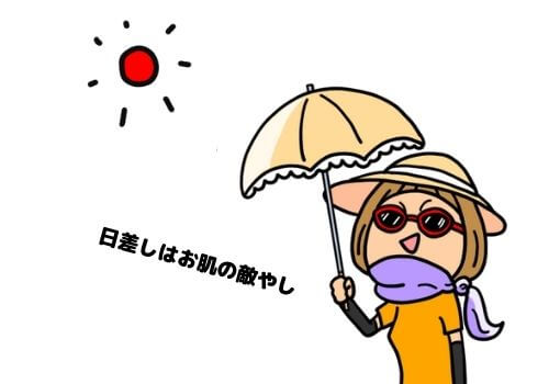 熱中症から守る日傘やサングラス